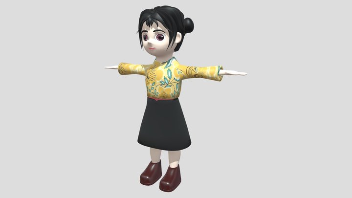 CHIBI CEWEK 3D Model