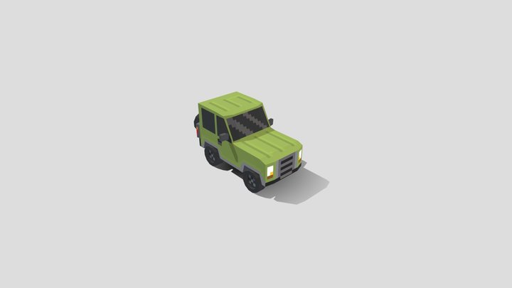 Low poly car 3D Model