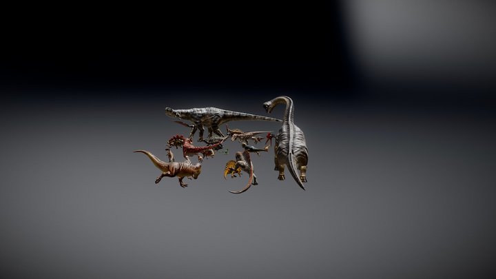 Jurassic Pack volume I & II models 3D Model