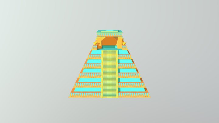 Aztec Pyramid Tribute Room 1st Pass 3D Model