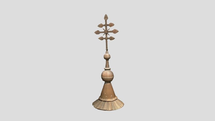 Kostela sv. Mikuláše-Kříž věž 3D Model