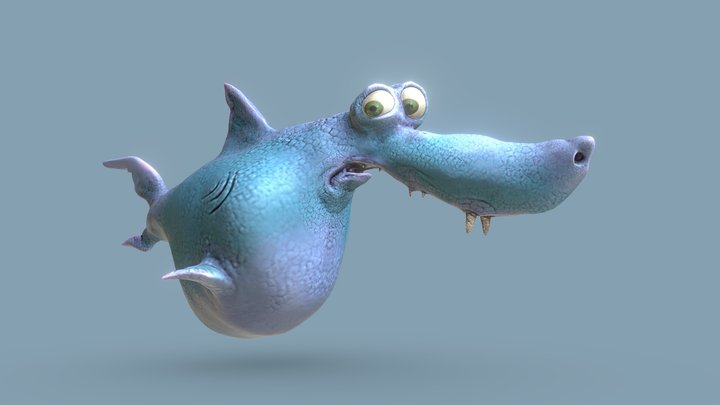 Martin - Brave shark 3D Model