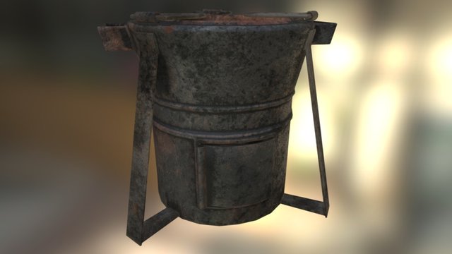 Old stove 3D Model