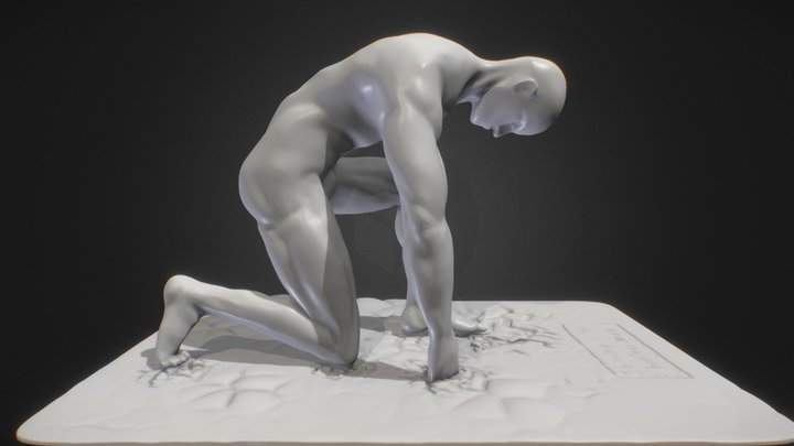 Bodybuilder anatomic 3D Model