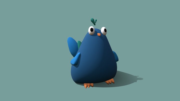 filbert, chunky pigeon 3D Model