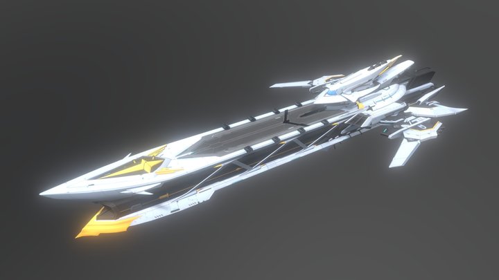 Honkai Impact 3rd Hyperion Spaceship 3D Model