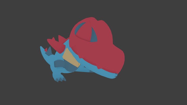 Mega Feraligatr ZA – Modello 3D gratuito STL