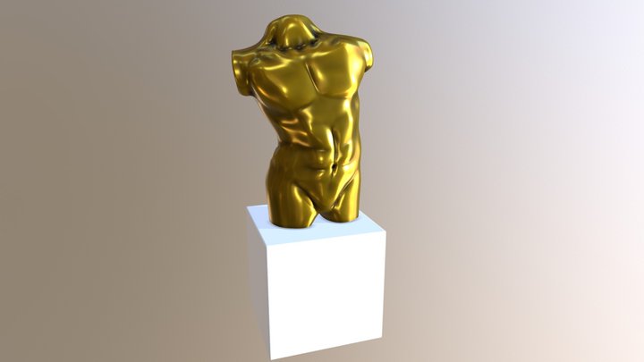 Torso Statue 3D Model