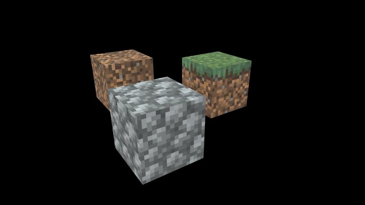 Minecraft blocks pack MC 3D Model