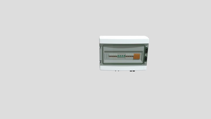 HA-18 Electrical Distribution Box with elements 3D Model