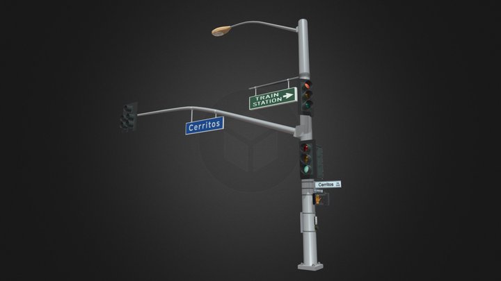 Traffic Light Remade 3D Model