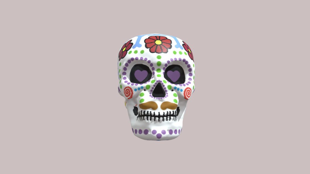 Stylized Calavera - Day of the Dead Skull