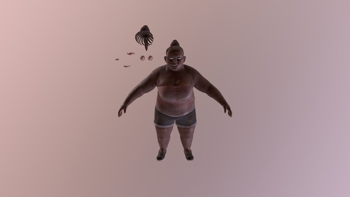 WOMAN ZOMBIE 3D Model
