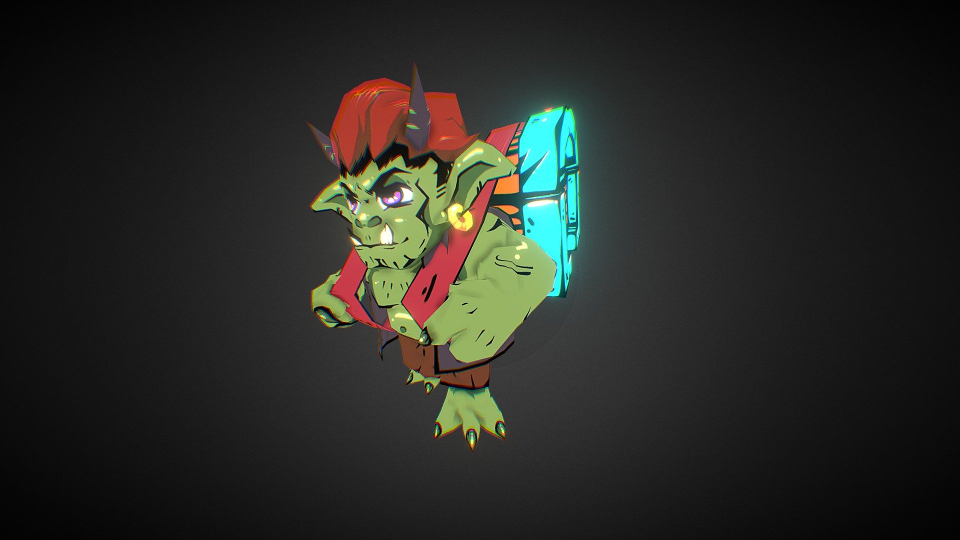 Low poly Goblin Animated - 3D model by imitate [8cbd2a1] - Sketchfab