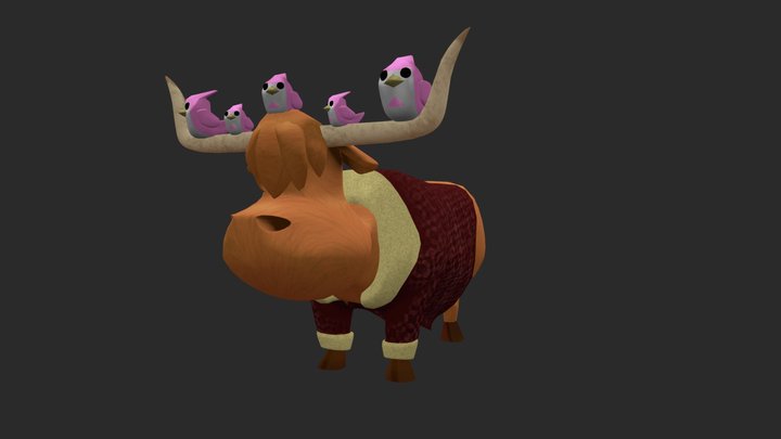 Teddy the Weather Cow 3D Model