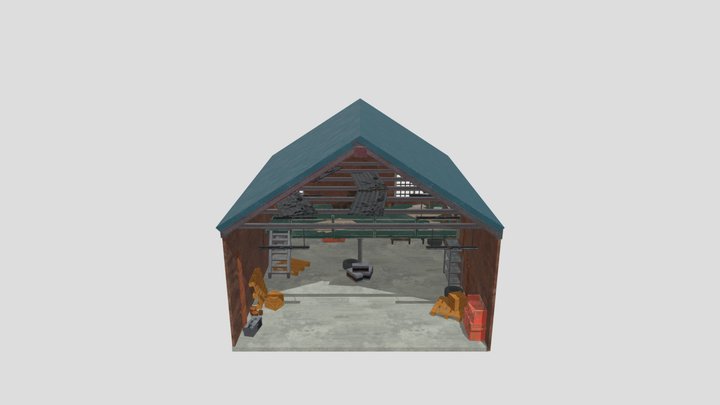 3D Garage environment 3D Model