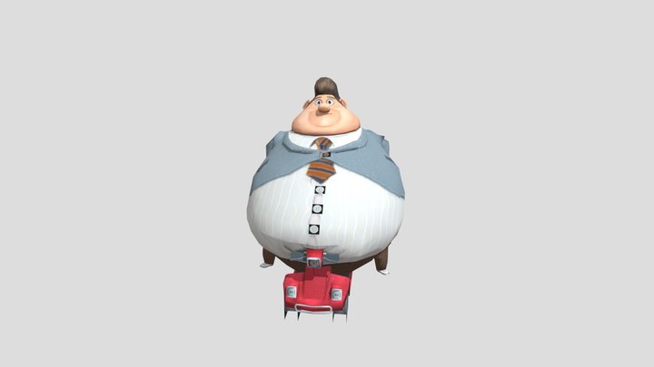 Fat mayor are doing Gangnam Style 3D Model
