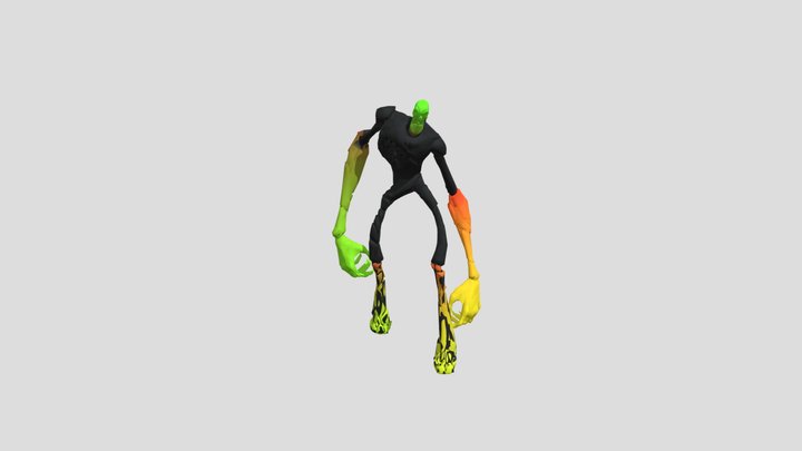 Caretaker animated 3D Model