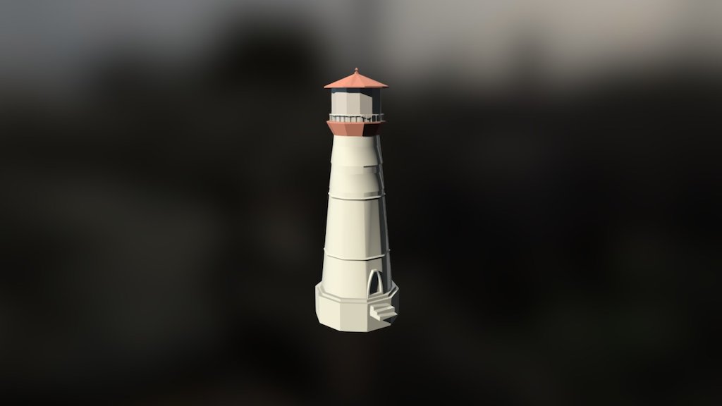 Lighthouse, Low Poly