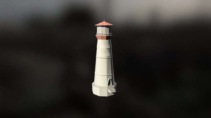 Lighthouse, Low Poly 3D Model