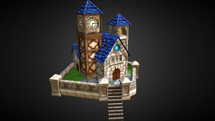 Warcraff Town Hall level2 Fan Art 3D Model