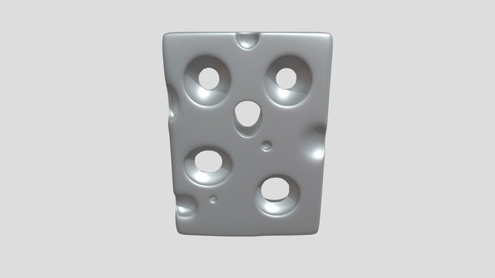 piece of Swiss cheese 3D Model