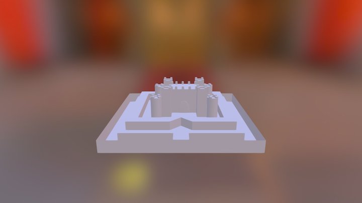 Moat Castle 3D Model