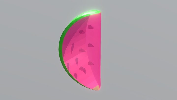 Glass Melon 3D Model