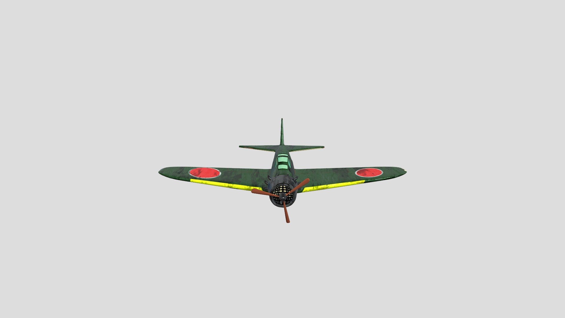 Mitsubishi A6M Zero - 3D model by Blue31234 (@aftab290sayyed) [8cc0eae ...