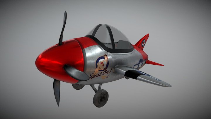 Toy aircraft 3D Model