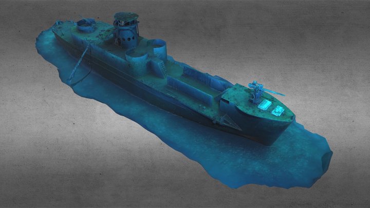 HTMS Sattakut wreck - Bottomline Projects 3D Model