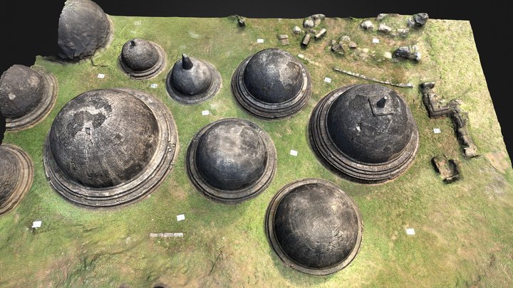 Kantharodai Burial Stupa Site Section 2/5 3D Model