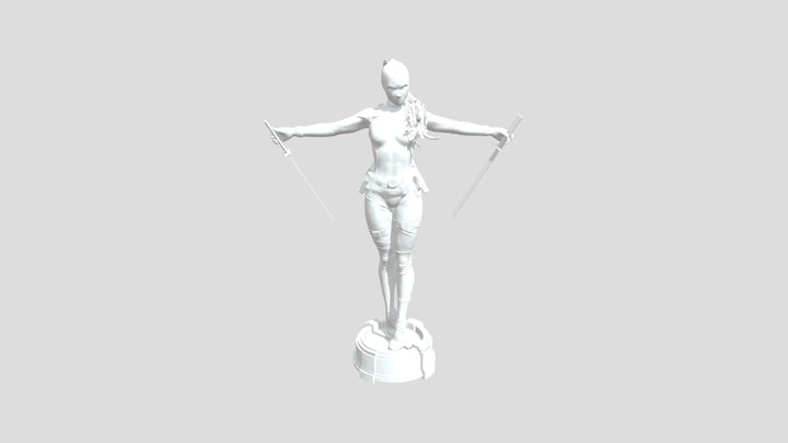 Lady Deadpool 3D Model