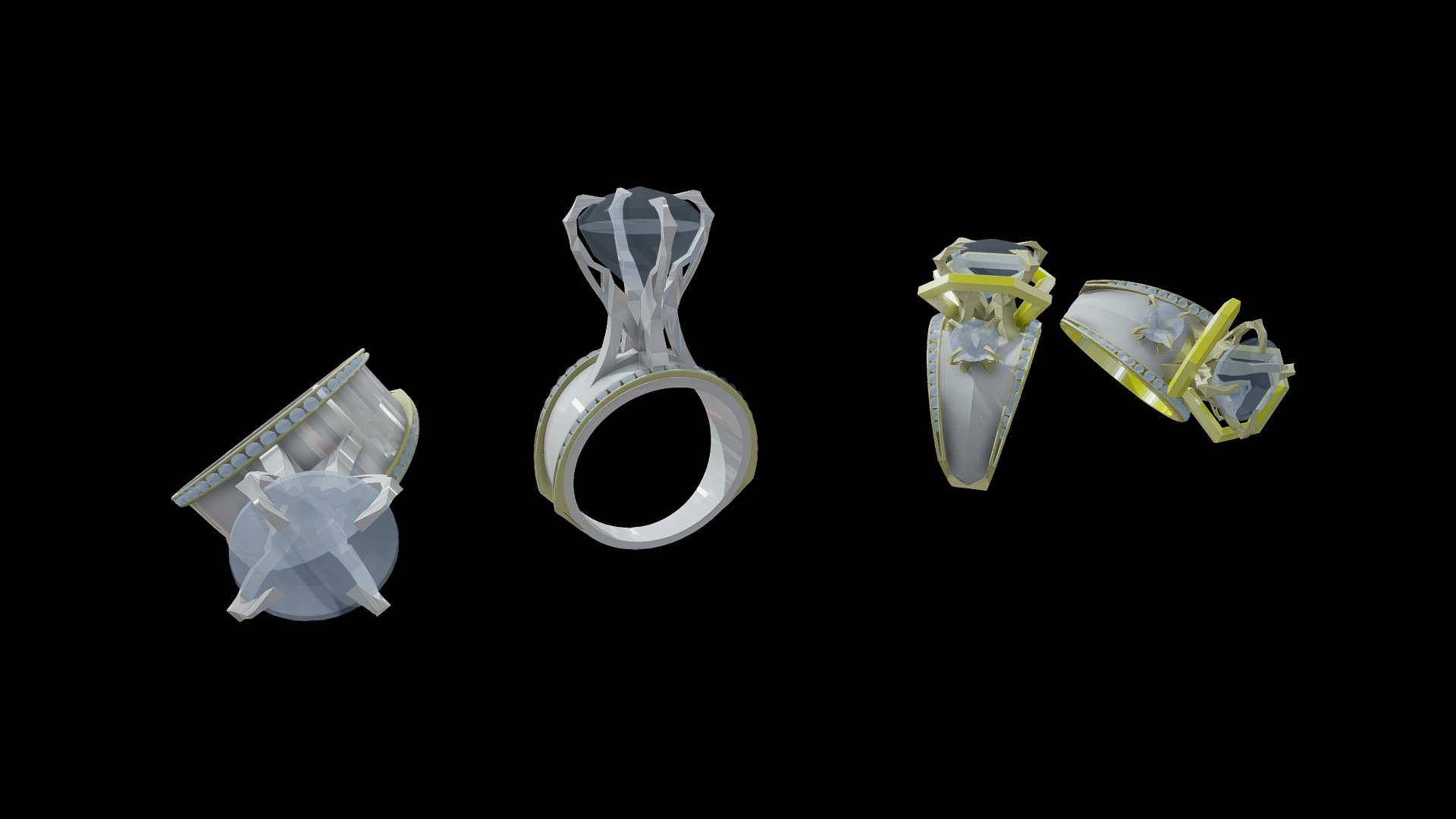 Rings / Jewellery - 3D model by tikky85 [8cc2a52] - Sketchfab