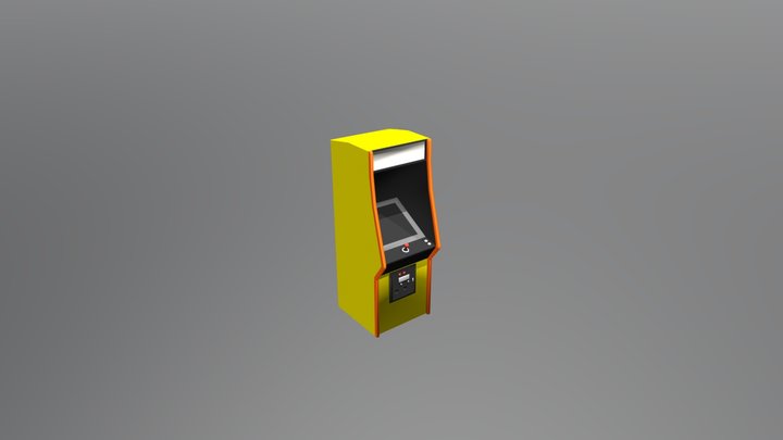 Standing Arcade Machine 04 Textured 3D Model