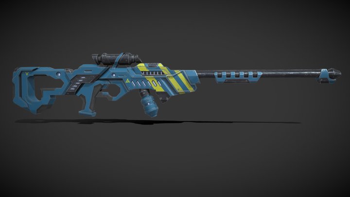 Rifle - Sci-Fi weapon 3D Model