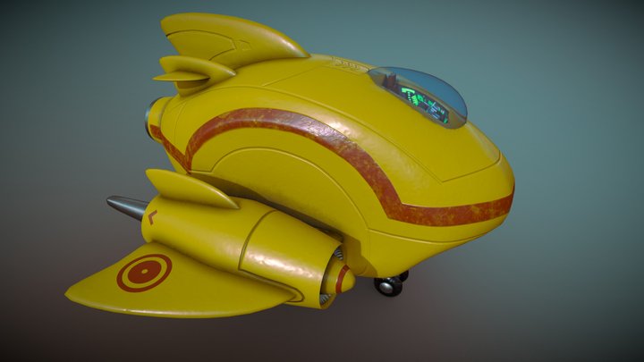 Toy spaceship 3D Model