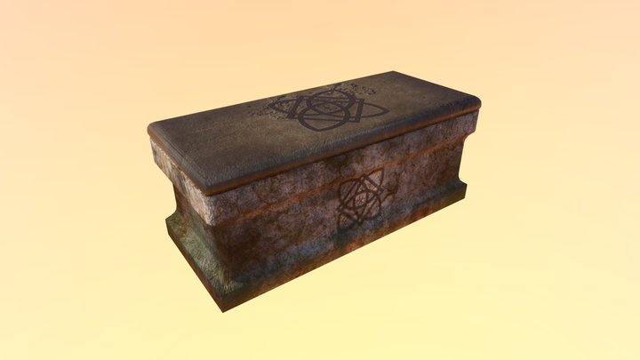 Ancient Coffin 3D Model