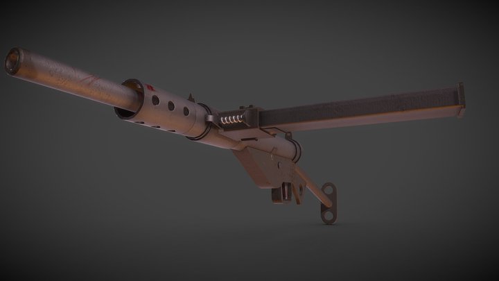 Sten Gun MK.2 3D Model