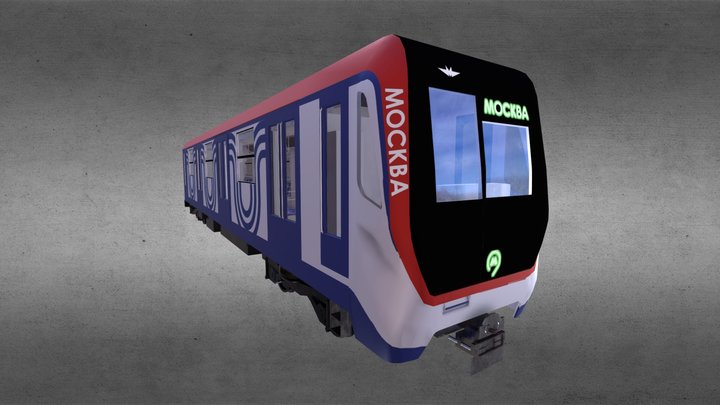 Metro 81-765 (Moskwa) - Low Poly 3D Model