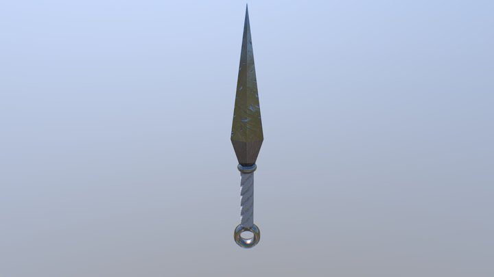 Kunai based on Naruto series 3D Model