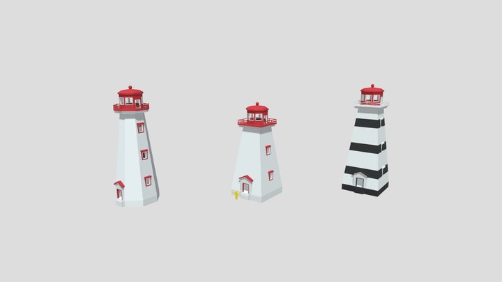 PEI Lighthouses UII Style 3D Model