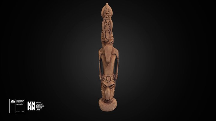 Figura ornito-antropomorfa de Papúa Nueva Guinea – Gratis 3D-model STL