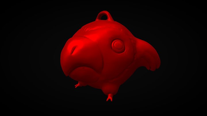 Parrot Pendant Printable 3D Model