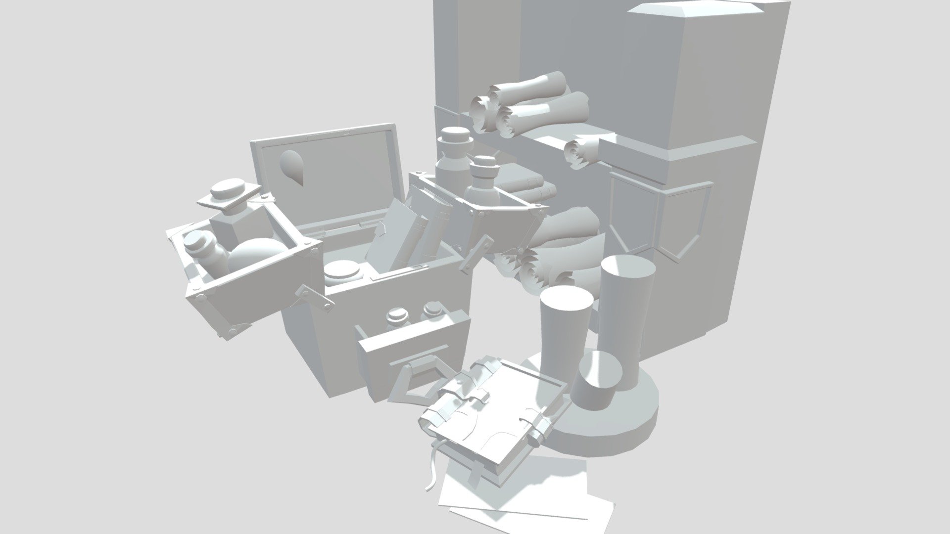 3_1_Books_Scrolls_Mosquera_Miller 3D model by Mosquera_Miller