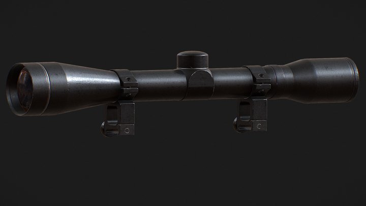Sniper Scope Game Model [4K] 3D Model