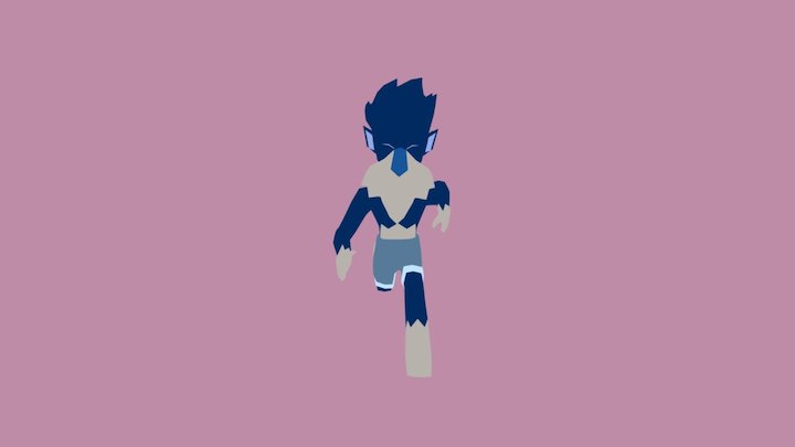 Moonchild Hound Run Cycle 3D Model