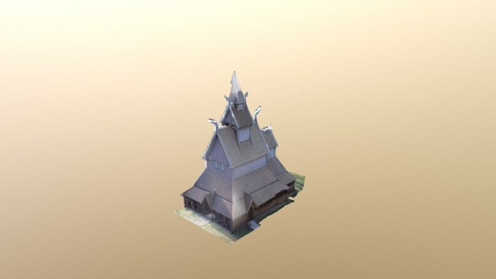 Hjemkomst - The Hopperstad Stave Church 3D Model
