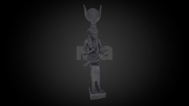 Goddess Isis, c. 664 BCE - 30 CE – Free 3D Model STL