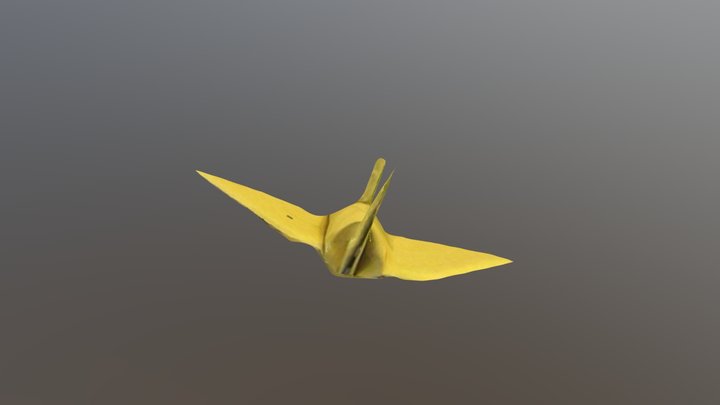 Origami crane 3D Model